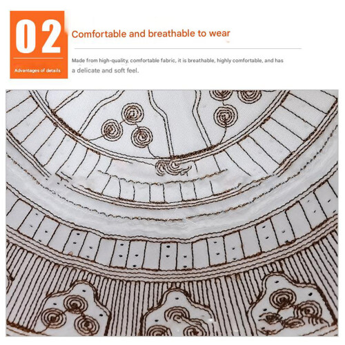 Traditional Worship Hat Comfortable Tops for-Dark Grey M 2