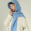 Women Wool Winter Shawl Scarf Triangular Wrap Soft Warm-Gray 5