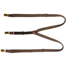 Men Elastic Suspenders 3 Clip Design Jacquard Clip On Comfort