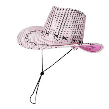 Sparkly Practical Cowboy Hats with Sequins for-Pink