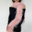 Soft Furry Neck Wrap Polyester Winter Scarf Lightweight-White 3