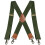 Practical Elastic Suspenders for Men X Back Clip-Army Green 1