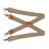 Multipurpose Mens Elastic Suspenders Adjustable With X-Beige 1