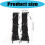Comfortable Lace Bows Arm Warmers-White black bottom black b 4