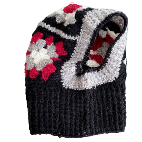 Winter Essential Knitted Balaclava Hat for Head Neck-Black