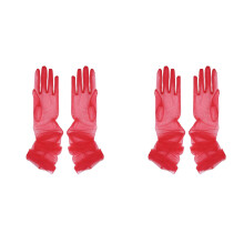 Handschuhe für formelle Kleidung, langes Design für die-Rot 70