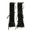 Comfortable Lace Bows Arm Warmers-White black bottom black b 1