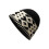 Rhombic Pattern Knit Jacquard Skull Hat Cold Weather-Black 1