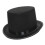Stylish Black Sequined Belt Magicians Top Hat Classical Stage-B 1
