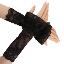 Convenient Wear Lace Sleeves Effortless Application for-Black