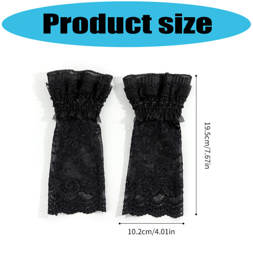 Convenient Wear Lace Sleeves Effortless Application for-Black 2