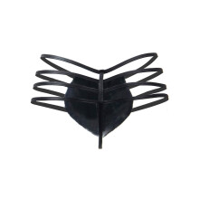 Sissy Lingerie Men's Leather Clubwear Underwear Shorts Sexy Lingerie Wetlook Boxer Briefs Short Trousers Faux Leather Panties Black S