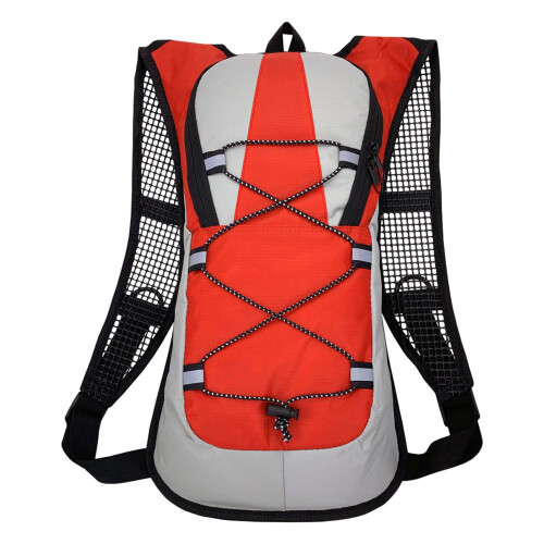 Hydrations Backpack Red With Hydrations Bladder Daypack Running Pack For Cycling And Hiking