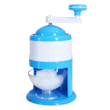 Manual Ice Crusher with Rust Steel Blades, Ergonomic Handle for Smoothies and Home Use