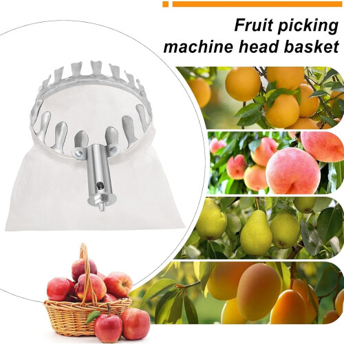 Fruit Tree Harvesting Tool Metal Fruit Harvester Head White Auxiliary Tools Collection Fruit Picker Head 1