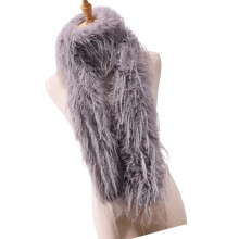 Harige warme sjaal Wintersjaal Warm polyester accessoire-Grijs