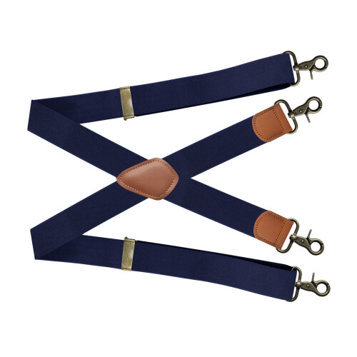 Lichtgewicht compacte bretels, elastische X-clip-Marineblauw