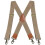 Modieuze herenbretels, elastische X-clip-ontwerpbretels-Beige 1