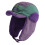 Chapeau chaud coupe-vent avec oreillettes, chapeau de-Violet 1
