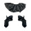 Collier gothique en couches de Polyester confortable,-noir 1
