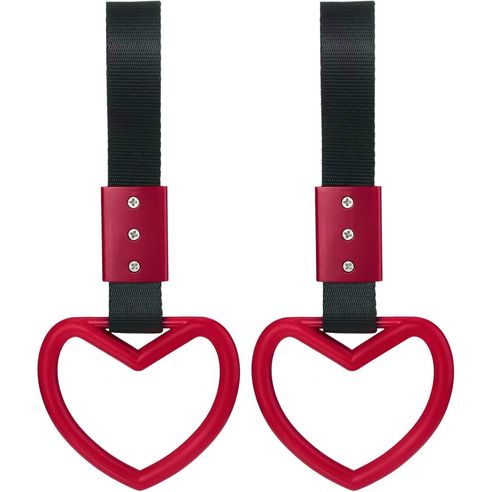 Interior Exterior Decoration, Heart-Shaped Car Handle For Cars, Trains, Subways, Buses (Red), Car Interior, Vehicle Use, Road Safety, Drive Comfort Red 9190834603629