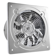 Ventilateur d'extraction mural, ventilateur d'extraction stable et durable avec construction en acier inoxydable CR, système de ventilation à