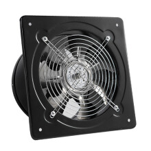 Ventilador de exaustão para cozinha, banheiro, lavabo, quarto e escritório. Extrator de parede de 8 polegadas com plugue, amortecedor de refluxo,