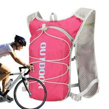 Hydration Pack Running And Hiking Water Vest, Lightweight Multifunctional Hydration, Hot Pink Cycling And Camping Gear