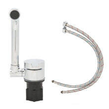 Einfach zu installierender Wasserhahn, Wasserzulaufrohr aus geflochtenem, korrosionsbeständigem Edelstahl, flexibler Anschluss aus massivem Messing,