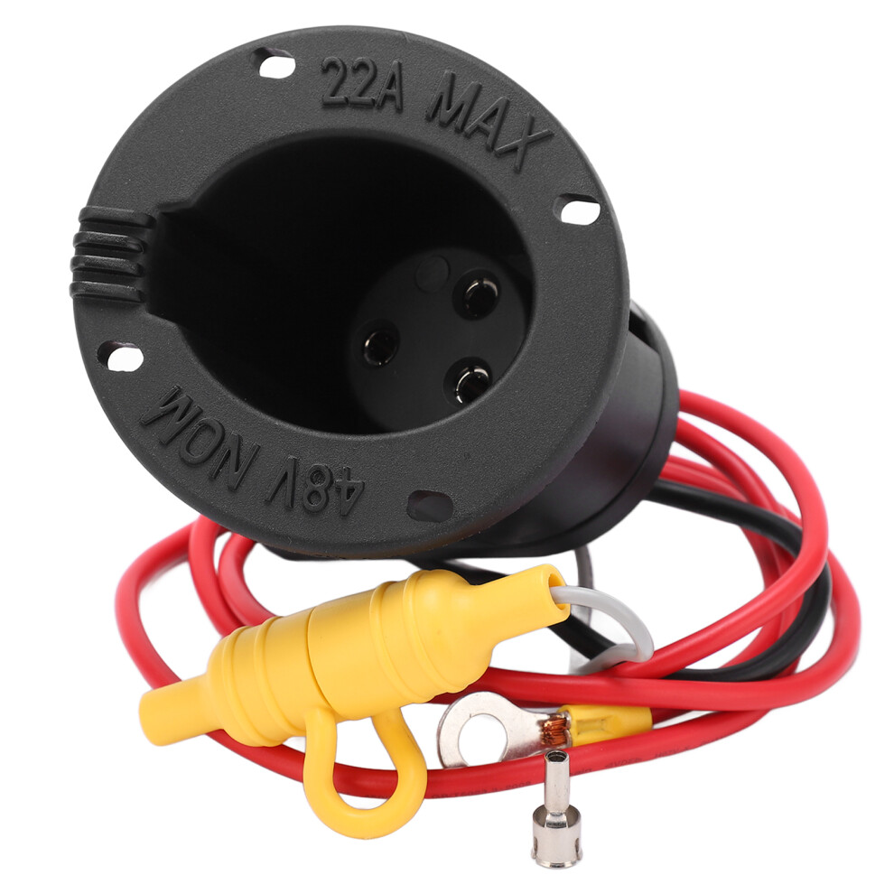 Oem Replacement Charger Receptacle For 48V Systems, Battery Charger Receptacle Club Car Ds Compatible With 48 Volt Charger Receptacle, Charger Plug 9190834482682