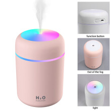 USB-betriebener Mini-Luftbefeuchter für Zuhause, leiser Ultraschallbetrieb mit automatischer Abschaltfunktion und farbiger LED-Beleuchtung für mehr