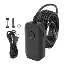 Duurzaam inspectiegereedschap, dubbele lens slangcamera voor multifunctioneel gebruik, waterdichte 1080p draadloze borescope met krachtige batterij