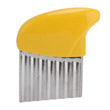 Outil de présentation décorative pour les aliments, coupe-frites ondulé, pour des coupes régulières, en acier inoxydable, coupe-légumes