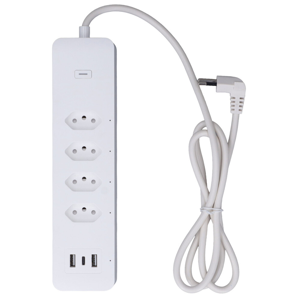Smart Power Strip Surge Protector For Household Appliances, 4 Individually Controlled Outlets, 2 Usb Ports, 1 Type C Port, Wifi Control, Compatible 9468298425072