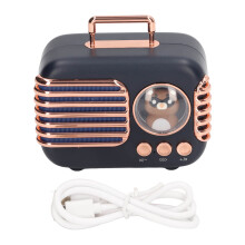Mini rádio portátil para uso interno e externo, alto-falante decorativo para casa e escritório com áudio sem fio vintage, emparelhamento TWS