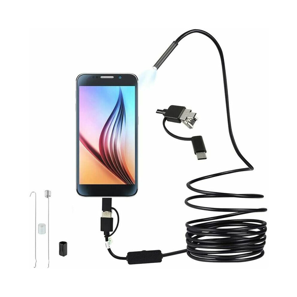 Exploration Master, Wireless Endoscope With Semi-Rigid Snake Cable, Ultra Thin 5.5Mm Probe For Detailed Inspections, Adj Led Lights For Custom 9190834605586