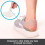 Ένθετα Heel Wedge για Διορθωτική Υποστήριξη, Εσωτερικοί & Πλάγιοι Πέλτες Σιλικόνης με 8