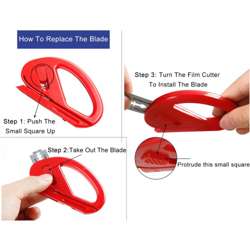 Versatile Cutting Tool Vinyl Wrap, Safety Cutter Sharp Blades, Suitable Both Right Left-handed Users, Offers Precise Safe Cuts On Multiple Materials 1