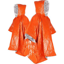 Hold deg varm, kvalitetskonstruksjon, termisk teppefôr for nødregnponcho, slitesterk, lett og vanntett, kompakt design for rask tilgang