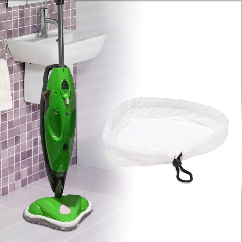 Pano de microfibra grosso e absorvente, fácil de colocar e remover, almofadas de esfregão laváveis e reutilizáveis compatíveis com esfregões a 2