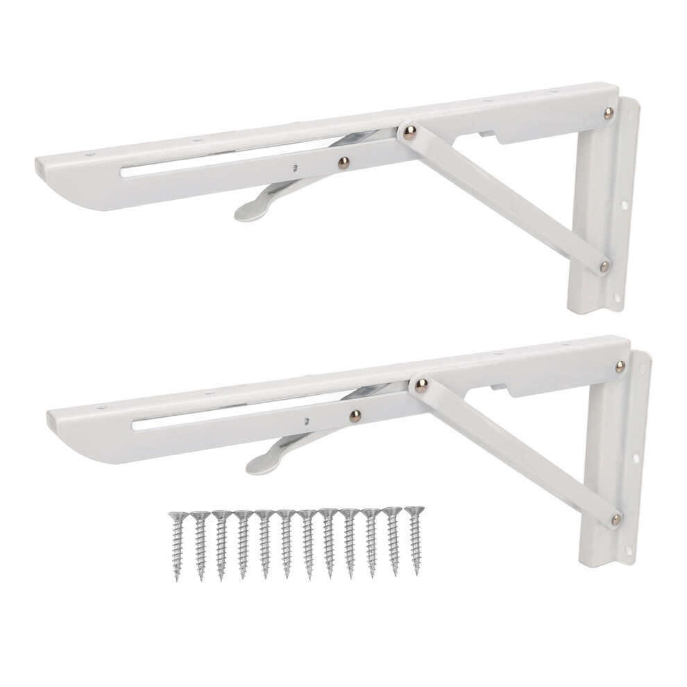 Support Bracket For Shelves Heavy-Duty Metal Shelf Brackets Folding Shelf Bracket Triangular Structure Design Sturdy And Smooth Surface Wall Shelf 9190834483290