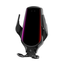 Qi draadloze autoladerhouder met snellaadfunctie, slimme sensor, automatische klemming, universele telefoonhouder voor alle smartphones, stevige grip