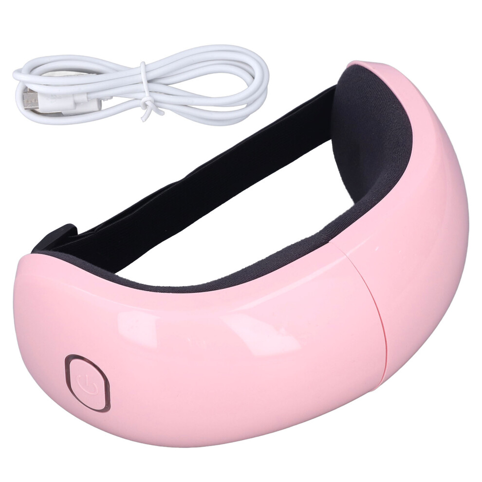 Pink Professional Eye Massager, Nano Coated Technical Fabrics, Heated Eye Mask For Relaxing Eyes, Compression Massage, Portable Foldable, Bluetooth