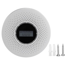Highly Accurate Dual Sensor Smoke And Carbon Monoxide Detector, Upgraded 10-Year Lifespan Sensors For Reliable Protection