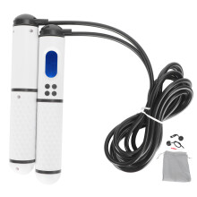 Adjustable Length Skipping Rope, Portable Fitness Jump Rope, Ergonomic Non-Slip Texture Design, Displays Weight, Laps, Time, Calories, Ideal for