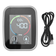Lämpötila- ja kosteusanturi, CO2-mittari toimistoon, kotiin, kuntosalille, TVOC-ilmaisin, digitaalinen ilmanlaadun testaaja (välittömät