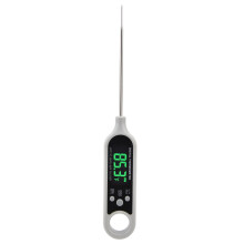 Digitales Fleischthermometer mit lebensmittelechter Edelstahlsonde für die Küche, lange Sonde für sofortige Ablesbarkeit, hintergrundbeleuchtetes