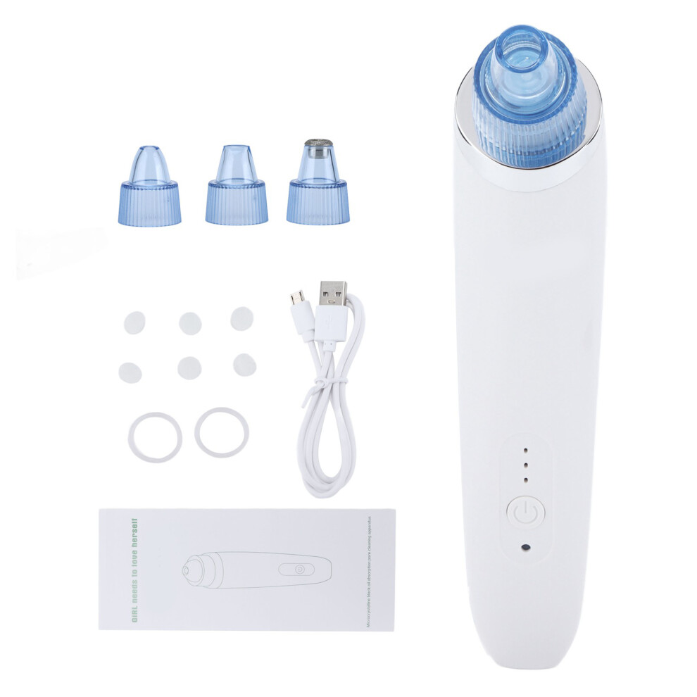 Efficient Blackhead Remover Vacuum, Environmental Protection Material ABS For Safe Skin Treatment, 4 Kinds Of Suction Heads For Comprehensive Care
