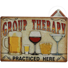 Vintage Metal Sign, Retro Vintage Metal Aluminum Sign for Bar Pub Club Decor, Wall Decor Art with Pre-drilled Screw Holes for Easy Hanging, Ideal for