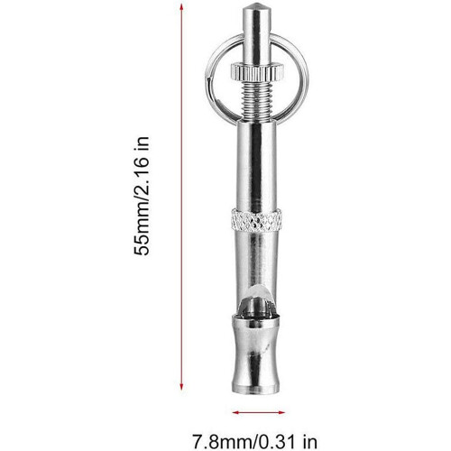 Ultrasonic Dog Training Whistle  Silver 2